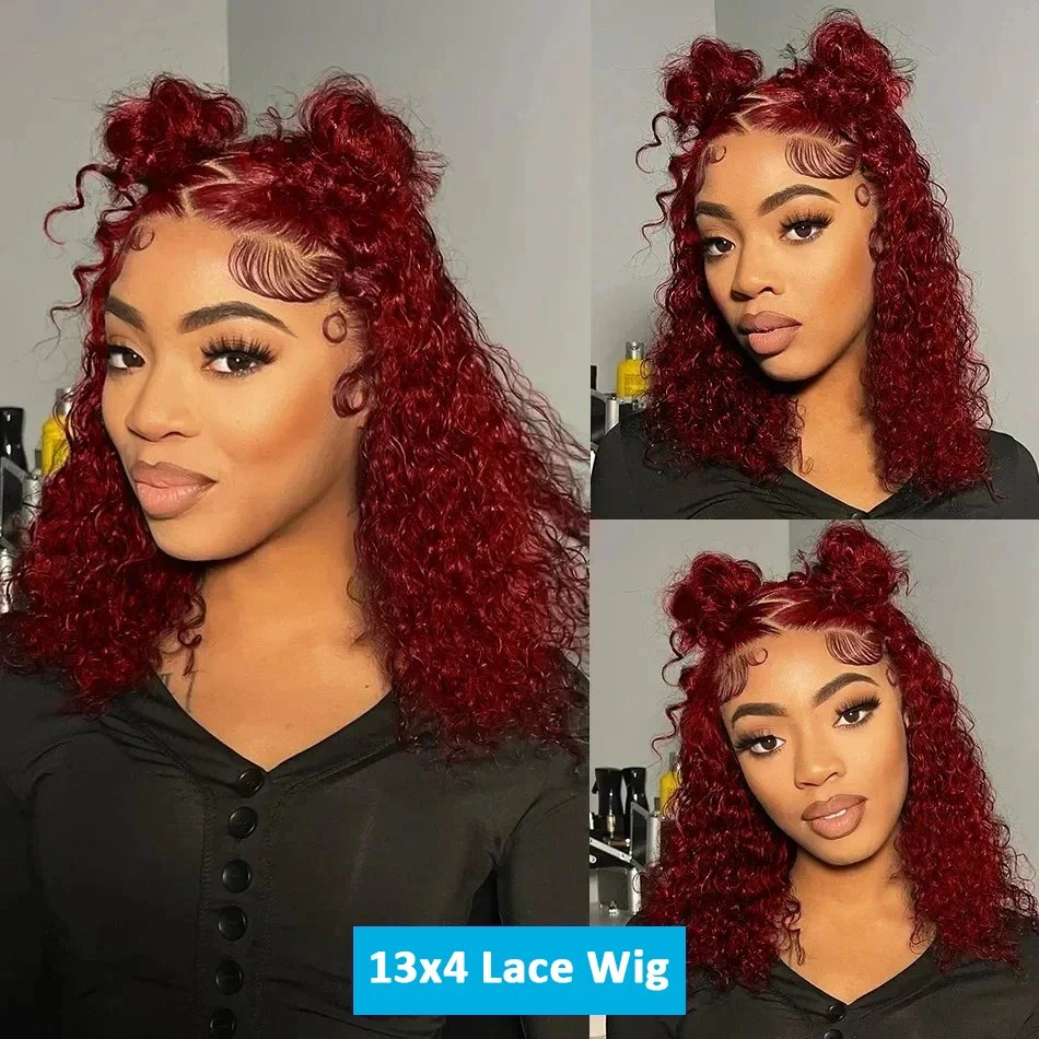 360 13x4 13X6 HD Full Lace Frontal Burnese Curly Wig Hot Luxury Curly Gluess Human Hair Wig For Black Women Wig