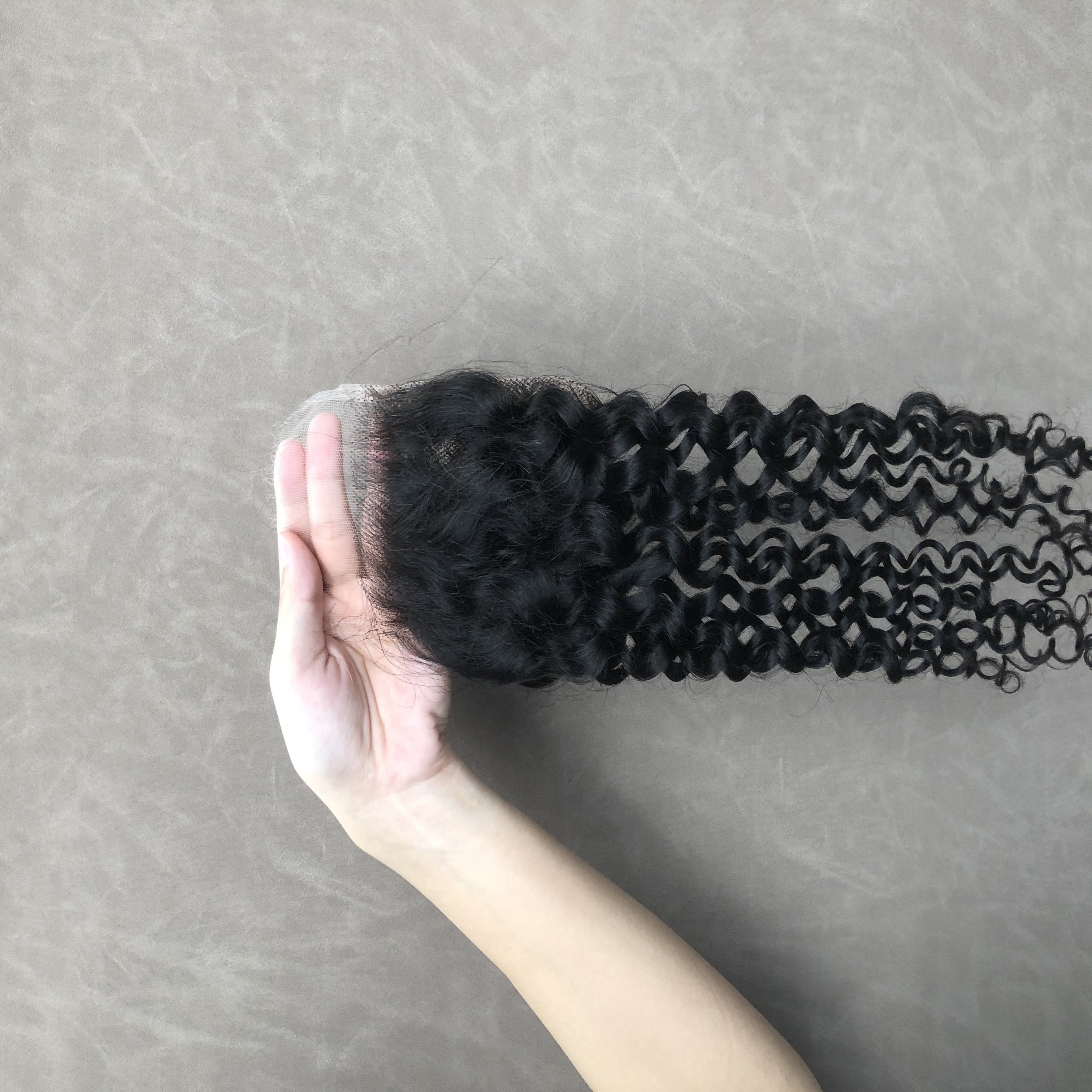 High Quality HD Lace closure 5*5 pixie curl natural Color 100% Human Hair peruvian wigs wendor wholesale virgin human hair