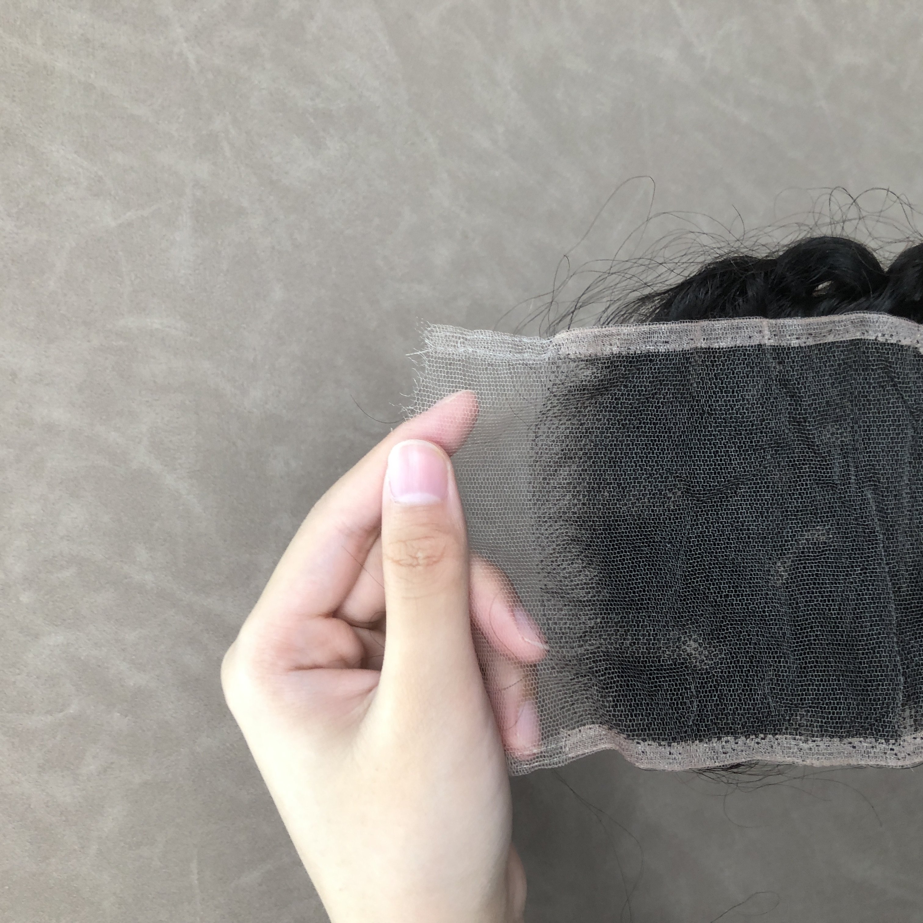 High Quality HD Lace closure 5*5 pixie curl natural Color 100% Human Hair peruvian wigs wendor wholesale virgin human hair