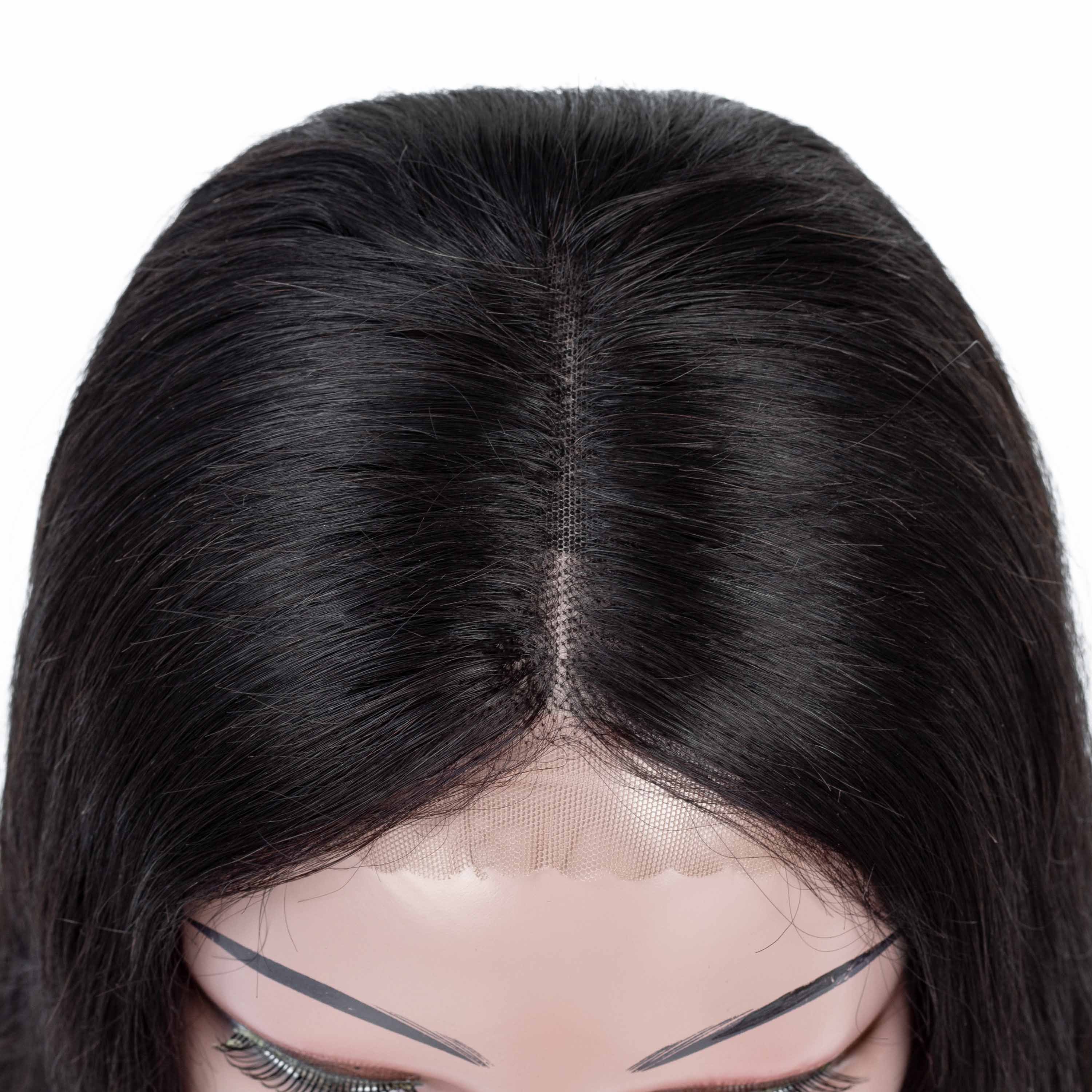 Virgin Brazilian Remy Hair 4X4 Lace Closure Short Human Hair Wigs Straight Wave Bob For Black Women
