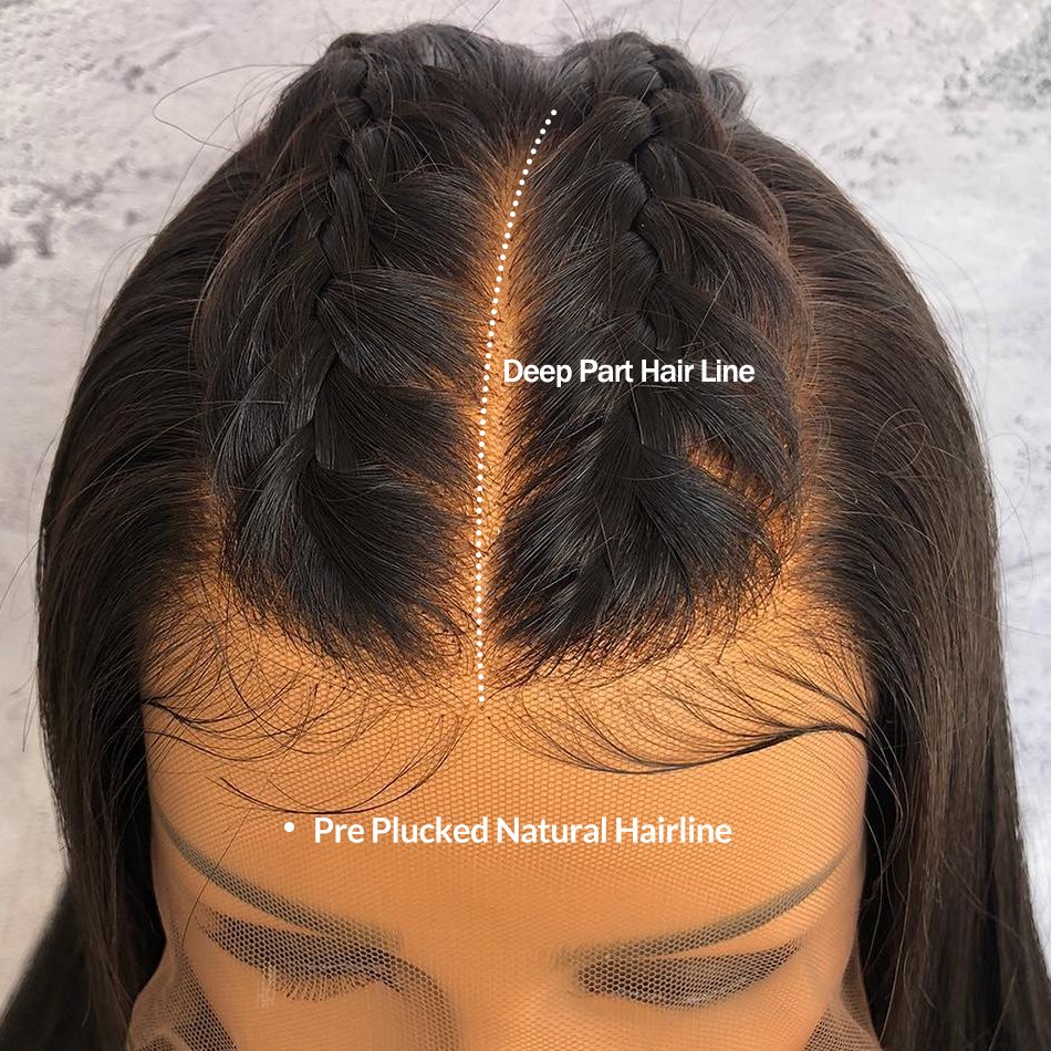 Straight Brazilian Virgin Hair Wigs Human Hair lace front 360 Full Lace Human Hair Wig Cheap HD Lace Frontal Wig For Black Women