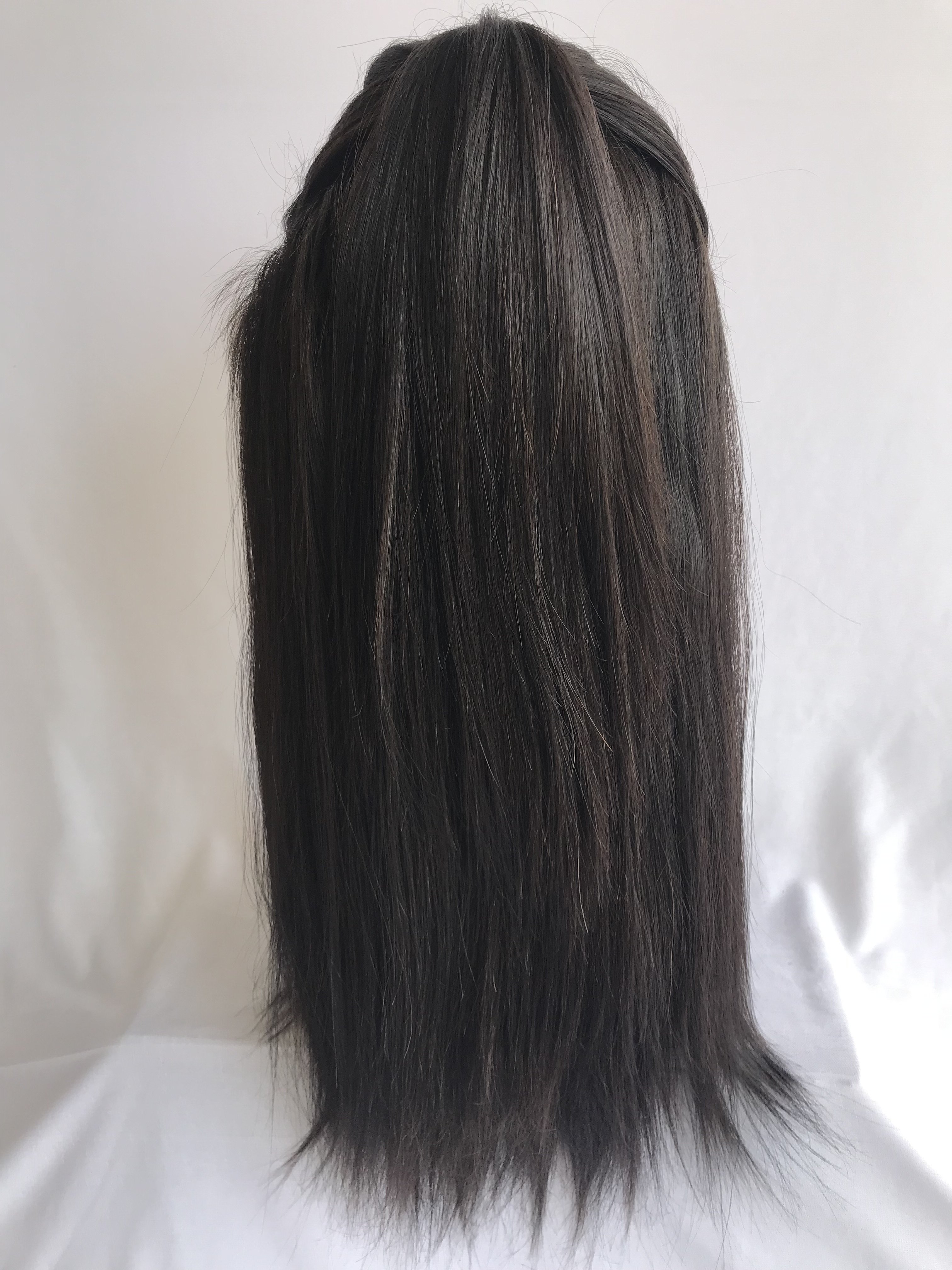 Top Premium Quality Raw Cambodian Virgin 18'' Straight 360 Full Lace Wigs Single Donor Hair Wholesale Price List Indian Supplier