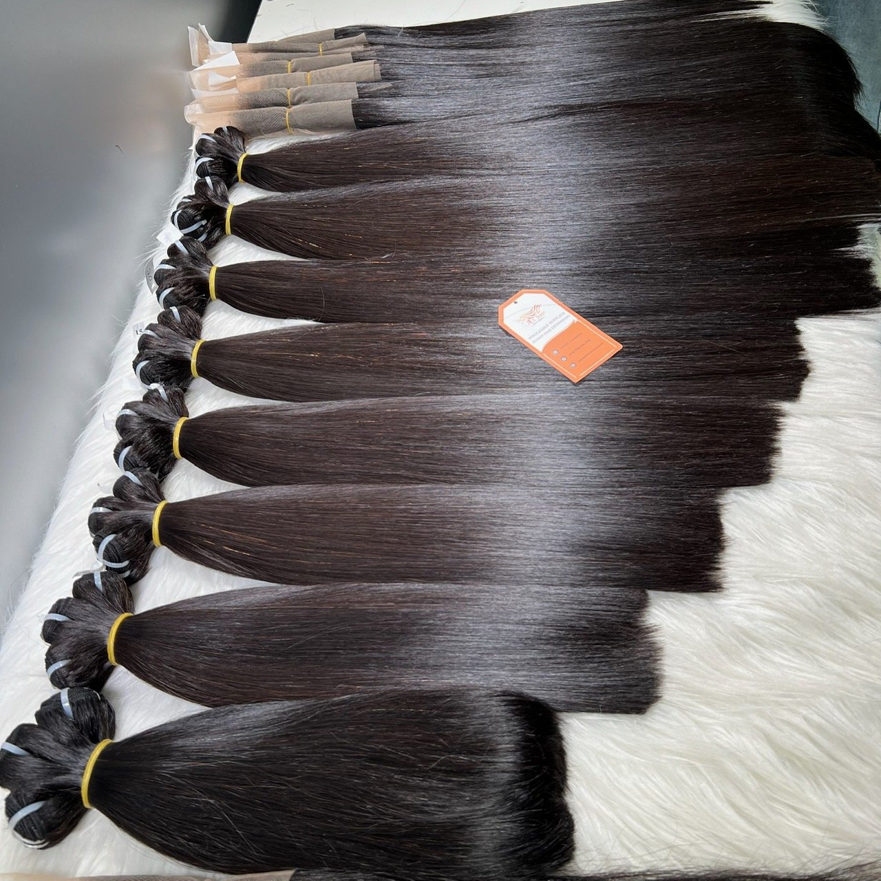 Premium SDD Raw Vietnamese Bone Straight Black Available Length Upto 100cm - 40 Inches Get Free Sample Hair Bundle