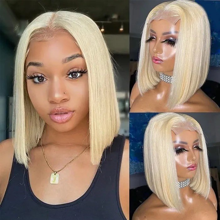 Cheap Price Short Bob Human Hair Wig,8inch-14inch Wholesale Mink Brazilian Hair Wig,4x4 Closure Short Bob Wigs For Black Women