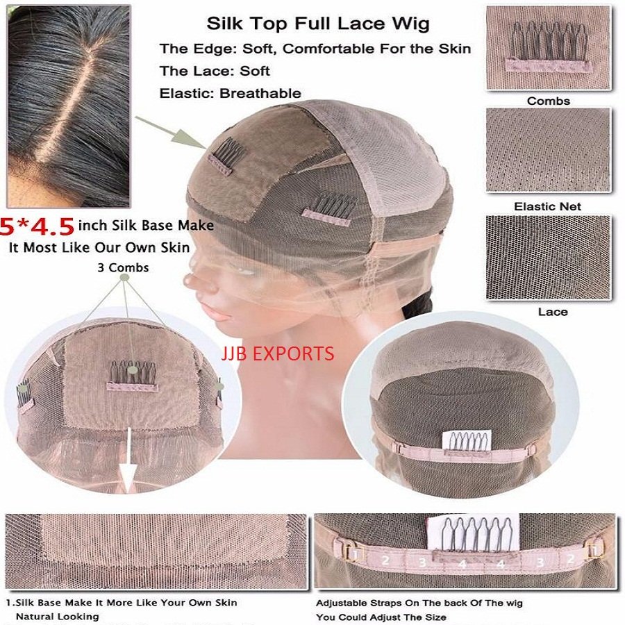 Natural Wave 13x4 Frontal Human Virgin Hair Wig, Full Lace Transparent Cuticle Aligned Unprocessed Indian swiss Lace Wigs