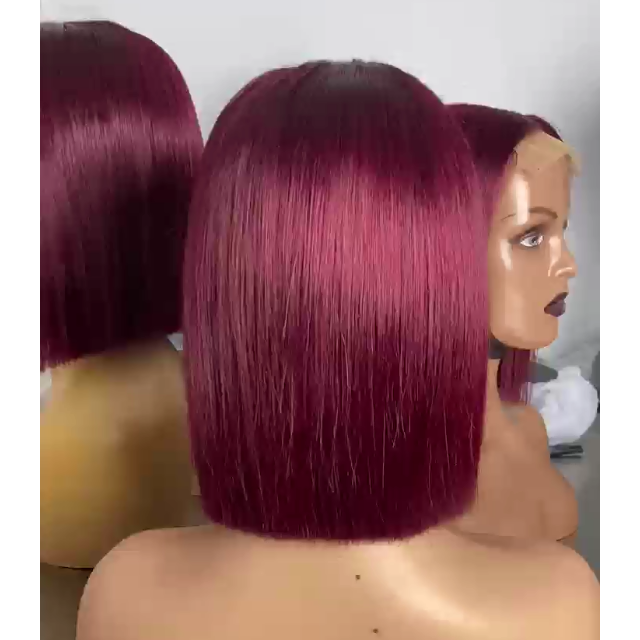 SDD Bone Straight Short Bob Wig HD Glueless Lace Front Brazilian Virgin Hair Vendor Natural Human Hair Wigs For Black Women