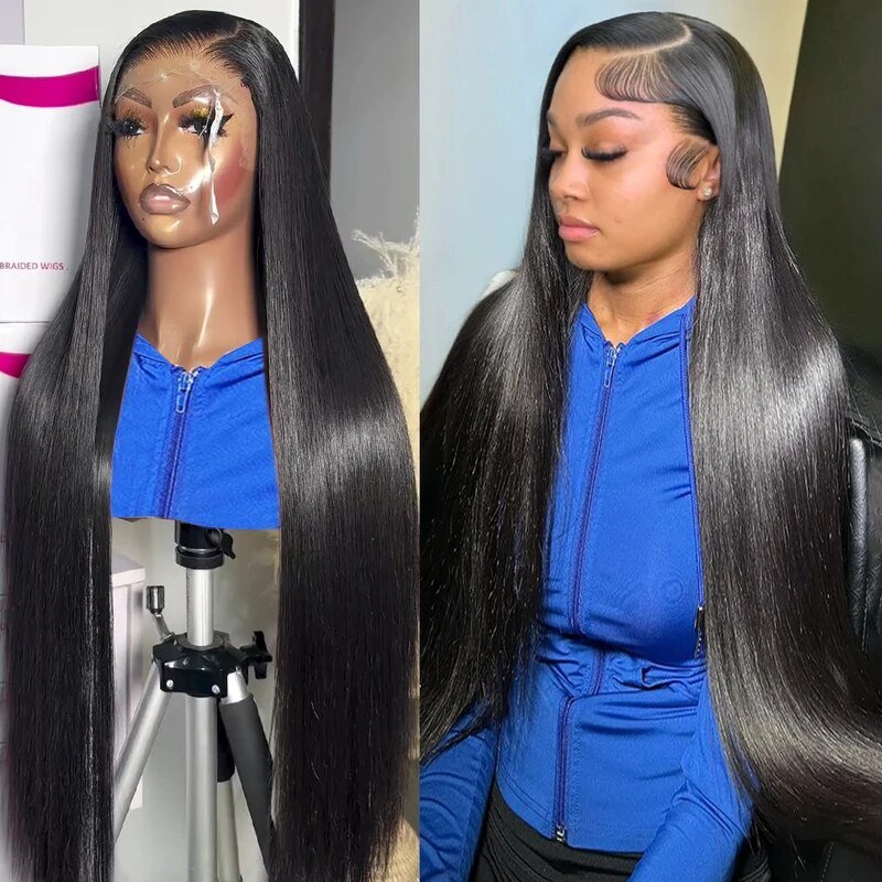 Wholesale Raw Indian Virgin Natural 180% Density Human Hair Hd Full Lace Frontal Wig Transparent Lace Front Human Hair Wigs