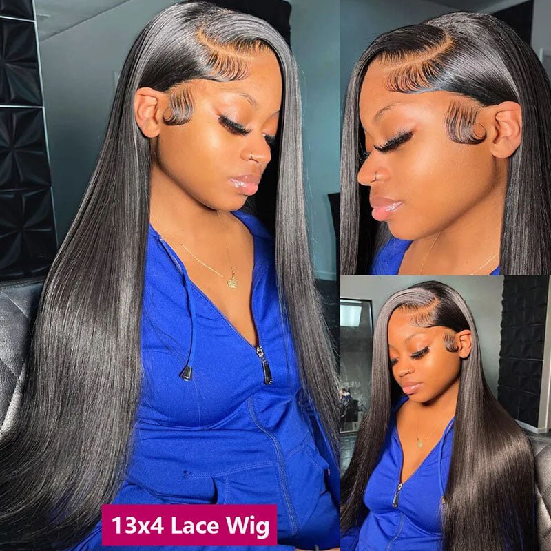 Wholesale Raw Indian Virgin Natural 180% Density Human Hair Hd Full Lace Frontal Wig Transparent Lace Front Human Hair Wigs