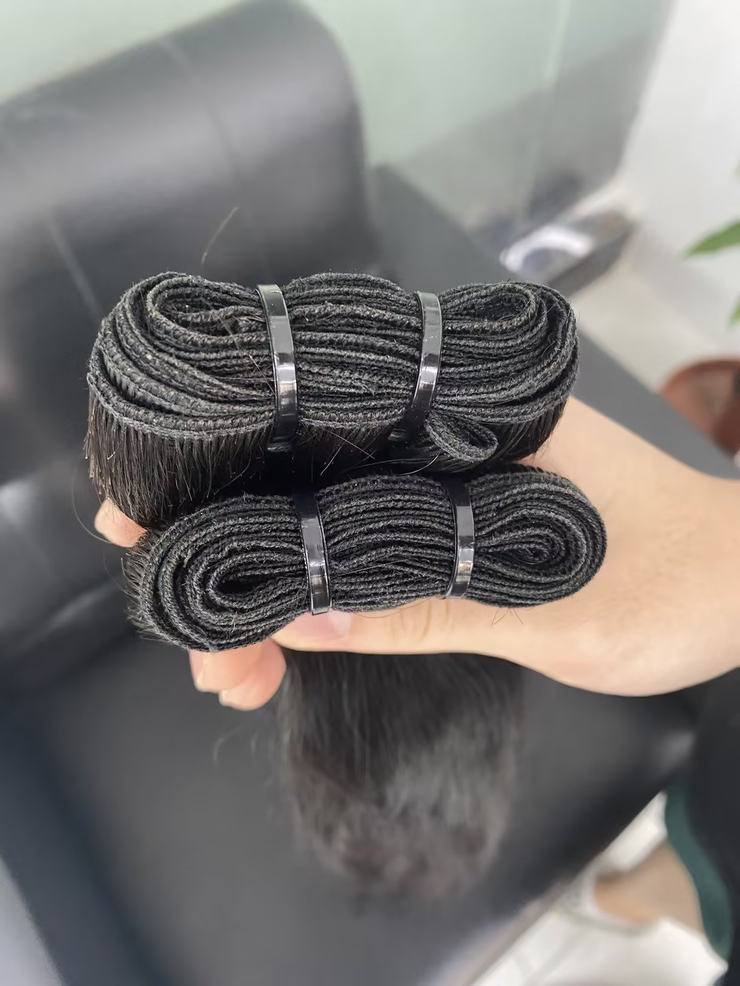Anahair wholesale retail women black indian hair straight long real raw natural hair wigs human hair extensions