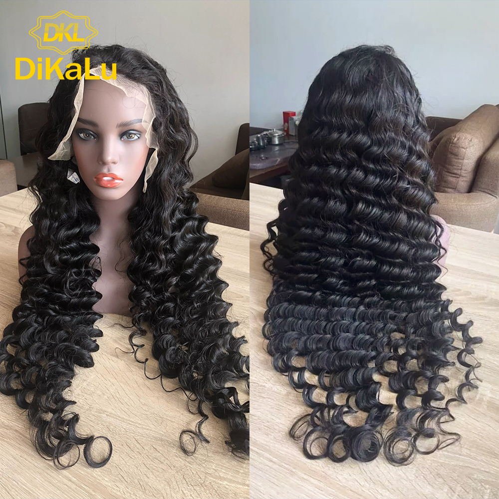 Factory Directly Loose Deep Wave Wigs Transparent HD 13*4 13*6 Full Lace Front Wigs Glueless Virgin Brazilian Human Hair Wigs