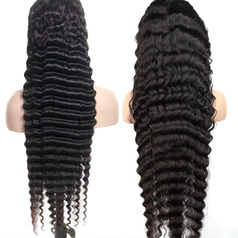 Human hair Wigs Brazilian Human Hair Lace Front Wig With Baby Hair For Black Women loose Deep Wave Lace Frontal Wig