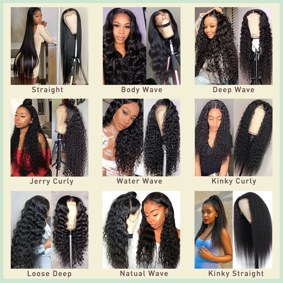 180 Density Human Hair Wigs for Black Women Wholesale Brazilian Virgin Hair HD Transparent Lace Front Wig with Baby Hair