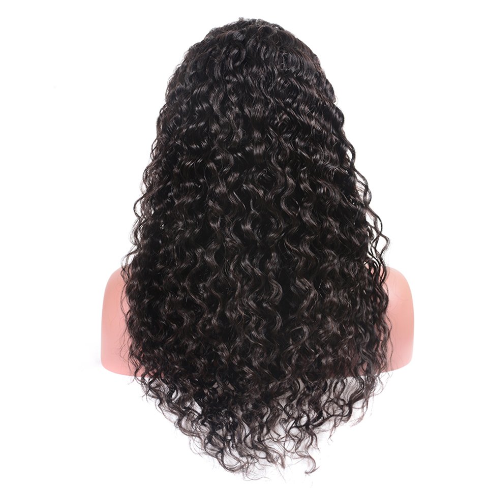 Brazilian Water Wave Lace Front Human Hair Wigs Front Lace Wigs With Baby Hair Pre Plucked Natural Hairline 150%