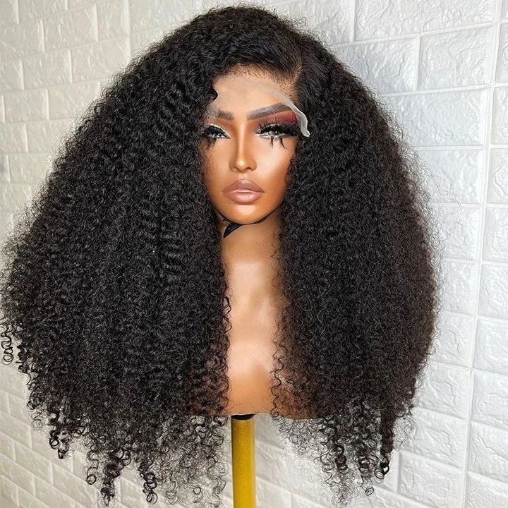 Natural Color Burmese Curly Lace Frontal Wig SDD Deep Wave HD Lace Front Human Hair Wigs For Women