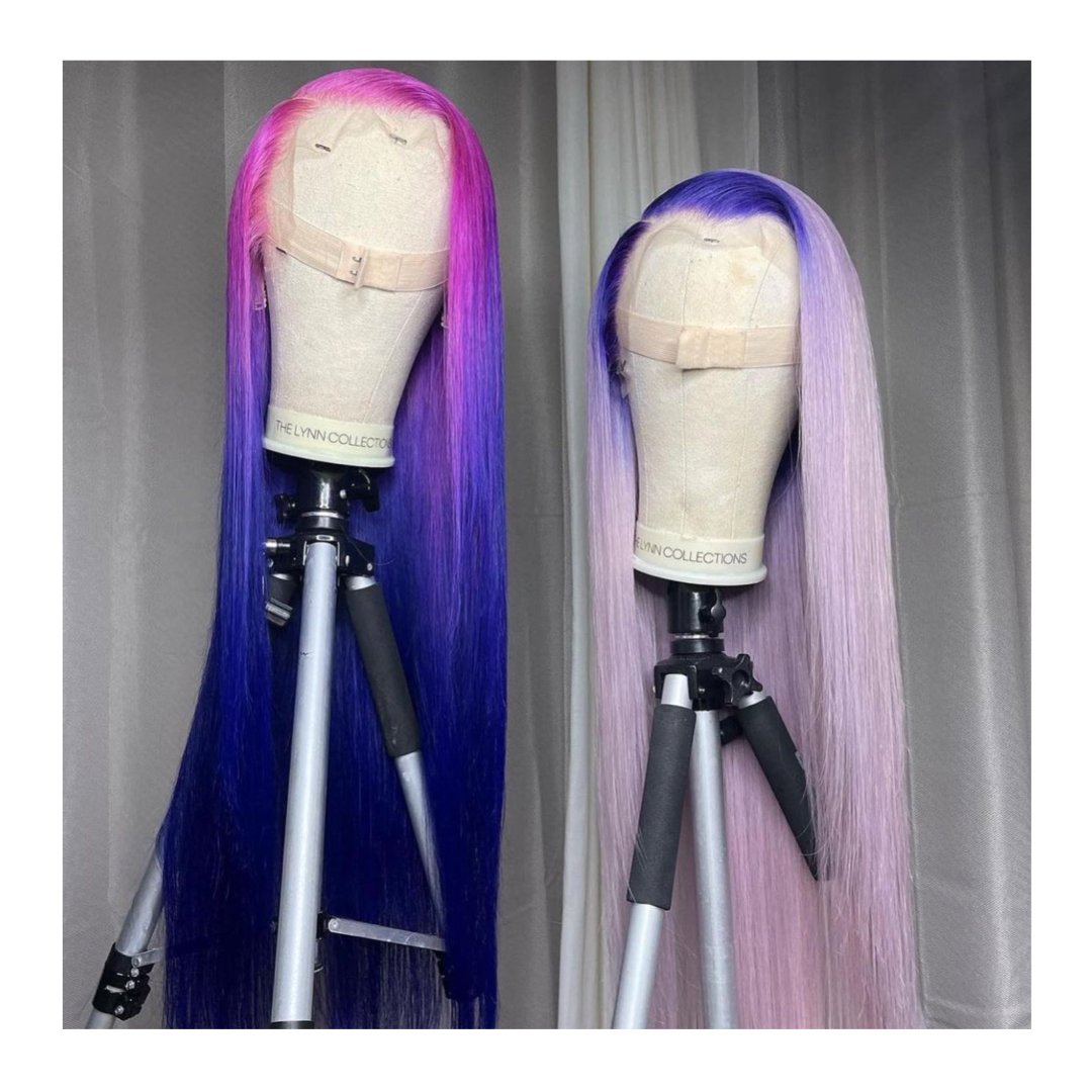 Highlight Colored Human Hair Wigs Honey Blonde Straight Lace Front Wig Pre Plucked For Women Ombre Human Hair Wig