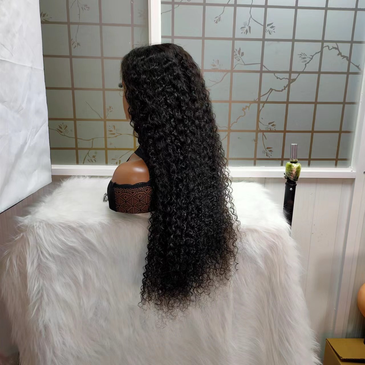 Glueless lace closure wigs Jerry curly human hair wigs Natural Brazilian human hair curly lace frontal wigs for black women