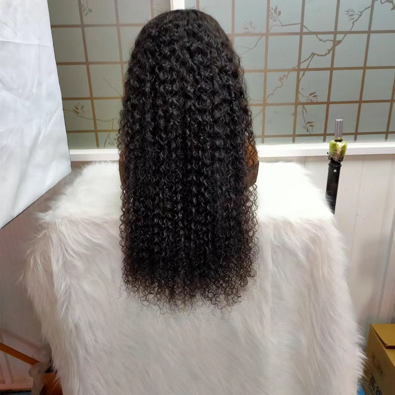 Glueless lace closure wigs Jerry curly human hair wigs Natural Brazilian human hair curly lace frontal wigs for black women