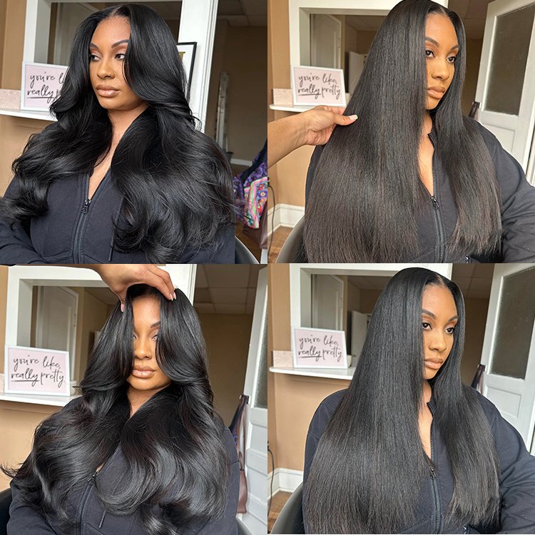 Wholesale 13X4 13X6 Hd transparent frontal lace wig bone straight natural human hair double drawn human hair wig
