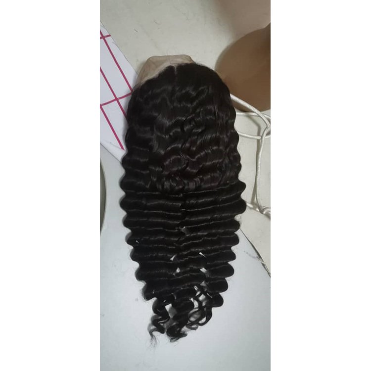 Raw Peruvian Human Hair Wigs Deep Wave Hair,Pre Plucked With Baby Hair Lace Wigs For Black Women,13x4 Lace Front Human Hair Wigs