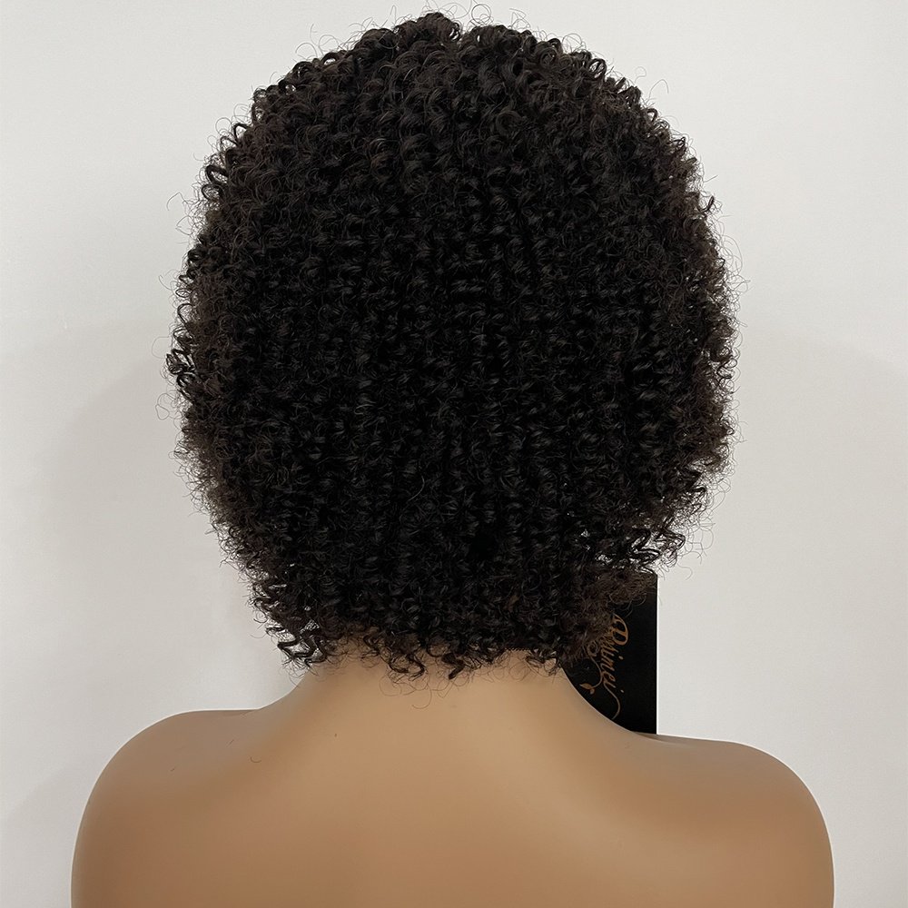 KEMY New Arrival Big Discount Afro Kinky Short 100% Peruvian Human Hair Wigs Black Natural Hair Wigs Fashion Style Wig In Stock