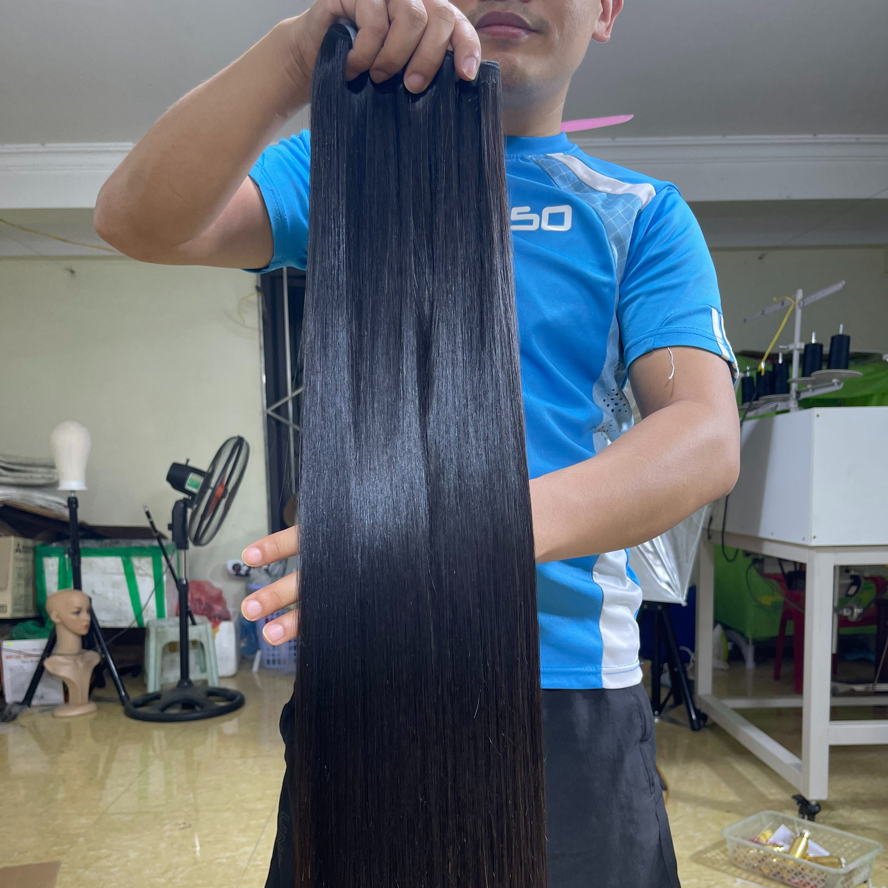 Cheap price Raw vietnamese Virgin Human Hair Long 40 Inch Straight Cuticle Aligned, bone straight hair bundle, genius weft
