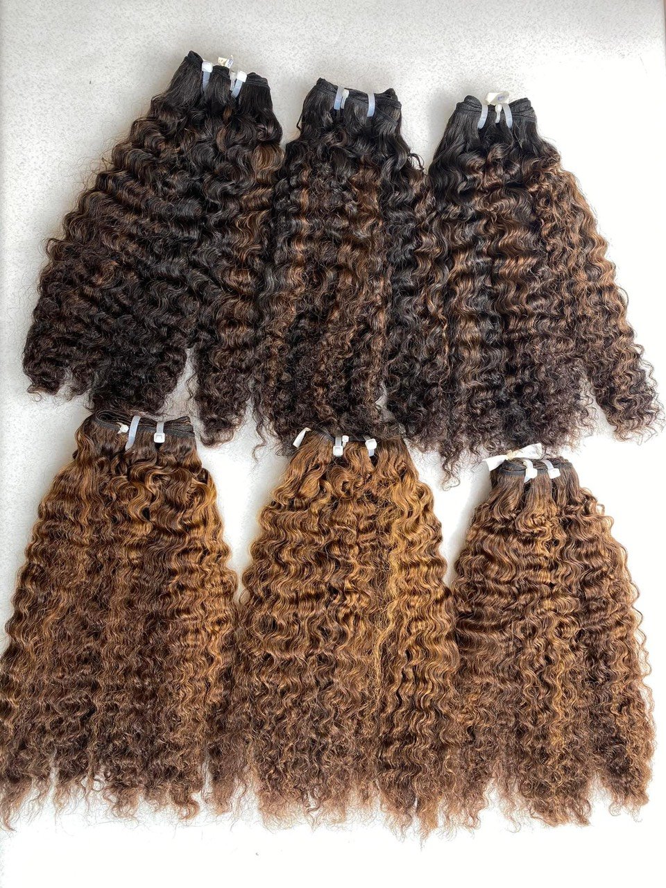 Vietnam Hair Concept's Black Virgin Curly Hair Weft Extension 8 Inches Raw Human Hair Bundle Wave Style