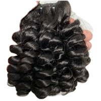 Factory Price Raw Virgin Indian natural curly hair extension Double Drawn Bone Straight Hair Bundles