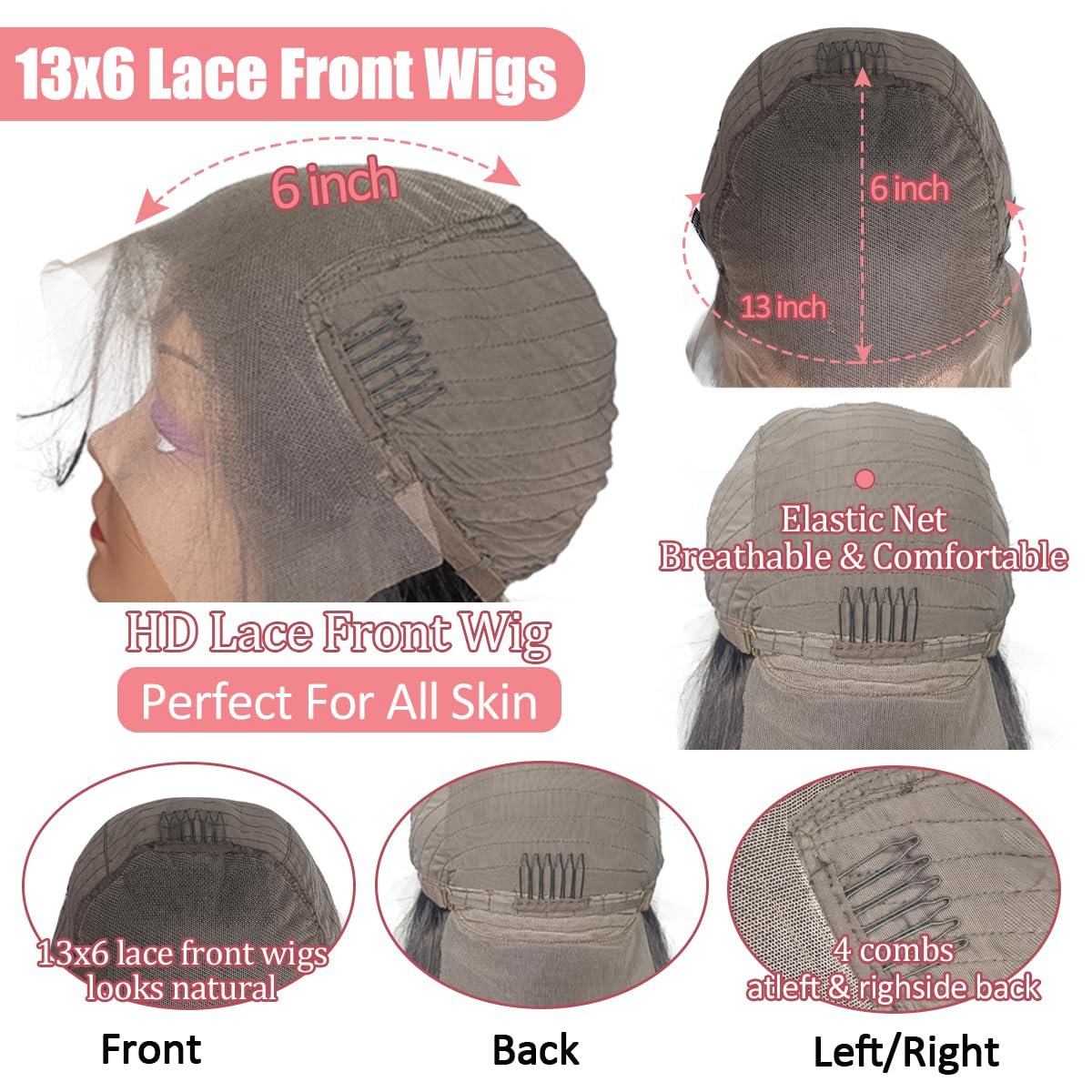 13x6 Lace Front Virgin Human Hair Wigs Wet Human Hair Wig Pre Plucked With Natural Hairline for black women