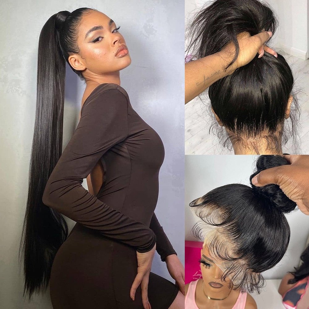 Glueless Full Lace Wigs Human Hair Wholesale 360 Lace Front Straight Natural Human Hair Wigs Raw Vietnamese Wig For Black Women