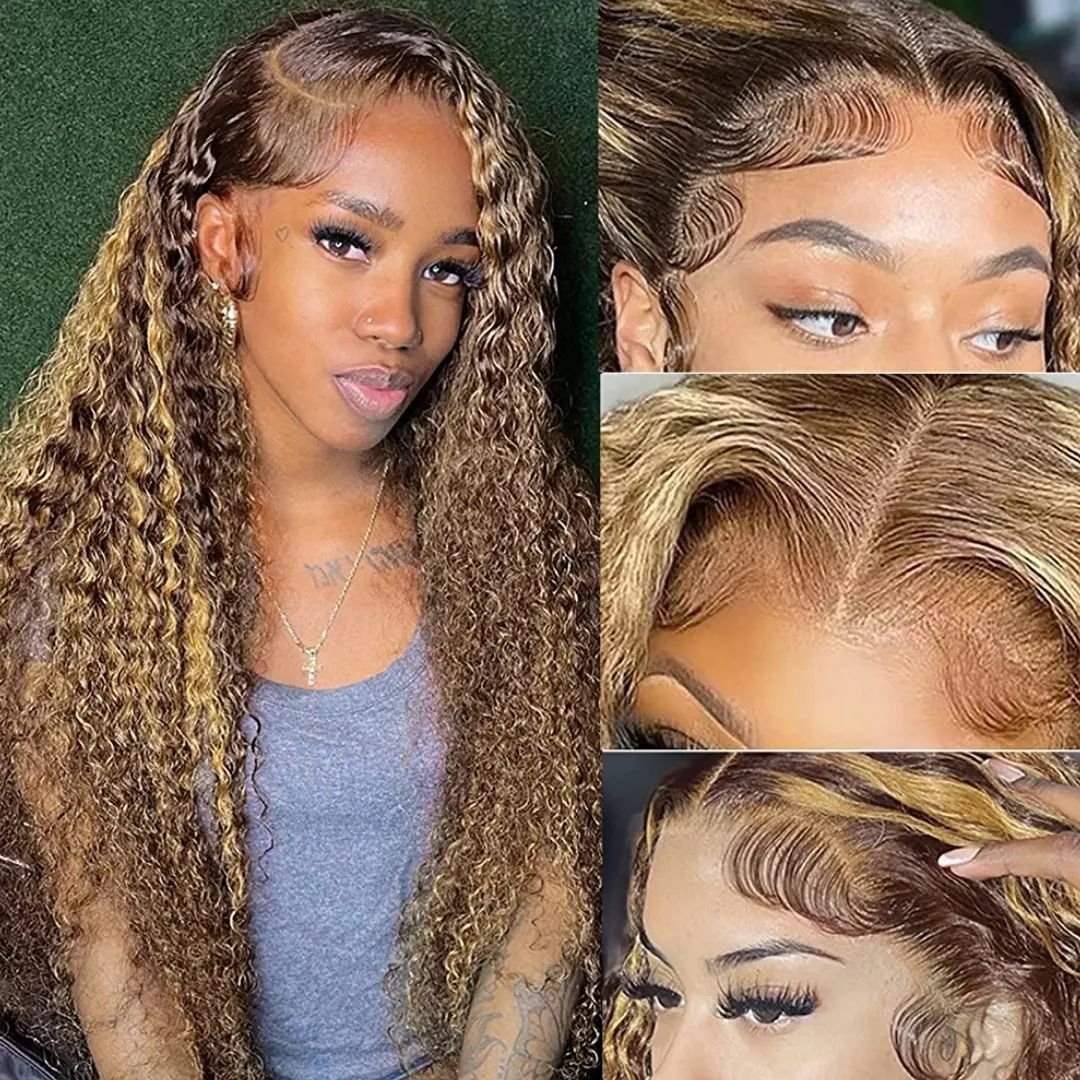 Wholesale Remy Virgin Brazilian Pre Plucked Glueless Full HD Lace front Deep Wave Wigs Wear human hair wigs 360 full lace