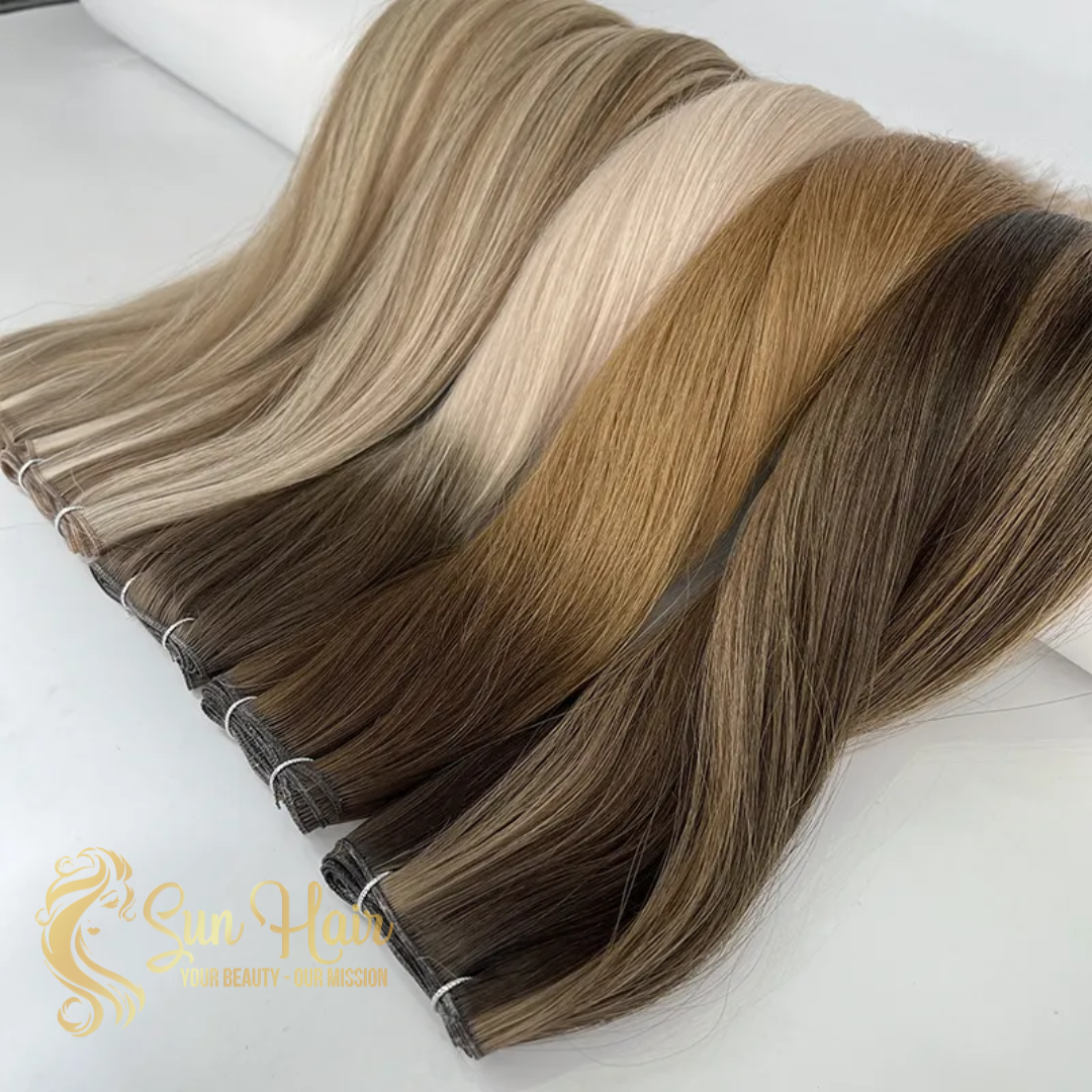 Wholesale Hot Trendy Full Color Full Length Genius Weft Hair Super Double Drawn 100% Vietnamese Human Hair Extensions