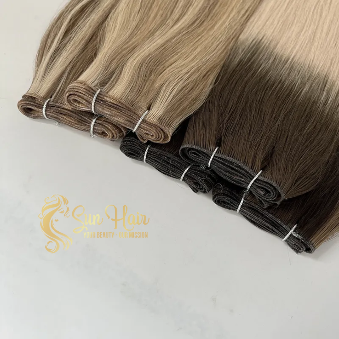 Wholesale Hot Trendy Full Color Full Length Genius Weft Hair Super Double Drawn 100% Vietnamese Human Hair Extensions