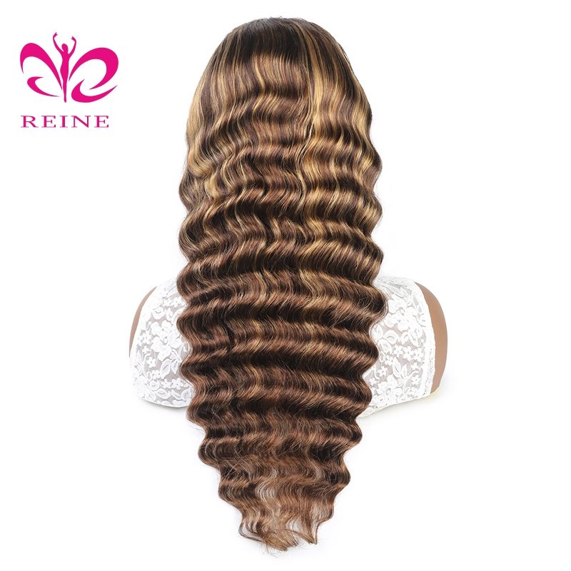 Dropshipping wholesale lace front wig P4/27 Loose deep 13*4 Lace wig hd brazilian full lace human hair wigs