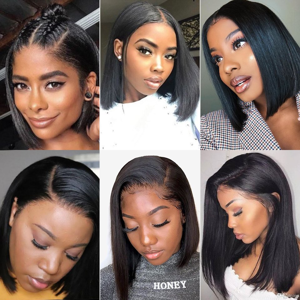 New Arrival Wholesale Short Bob 4x4 Lace Closure Wig Human Hair Wig with Closure Middle Left Right Side Part,100% Brazilian Part