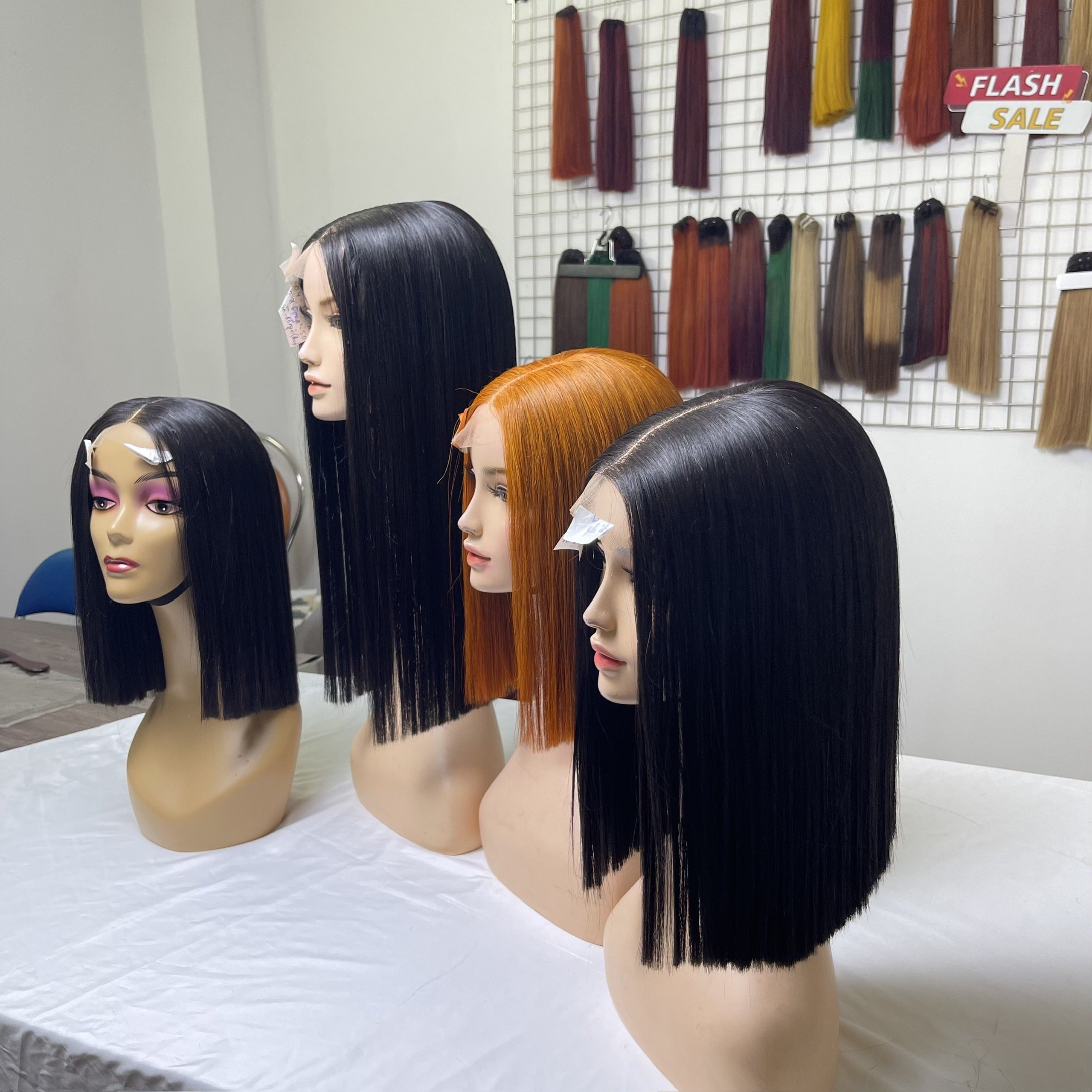 TOP TRENDING!! 100% Vietnamese Human Hair Extensions Wig All Color Raw human hair high quality unprocessed hair