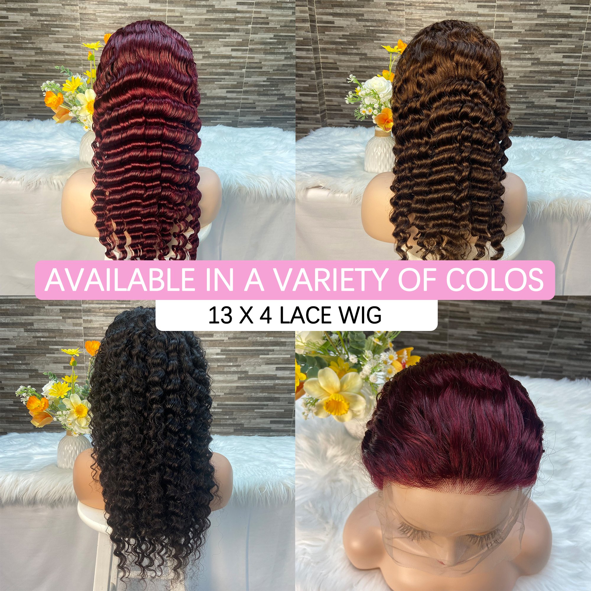 Vietnamese Wig Deep Wave 13x4 Transparent Lace Frontal Wigs Remy Human Hair Wigs Natural Color for Black Women