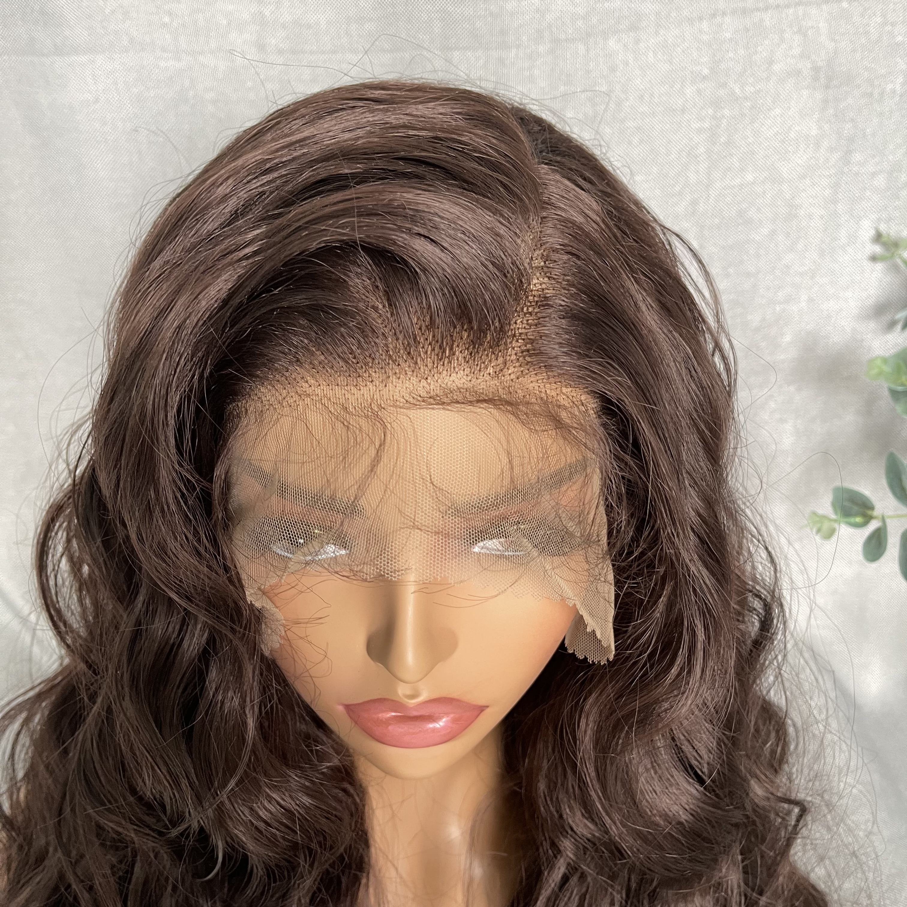 starhair Body Wave Synthetic Hair Ombre Colored Wigs With Middle Part Lace Natural Hair Wigs Fiber Wigs For Women Party