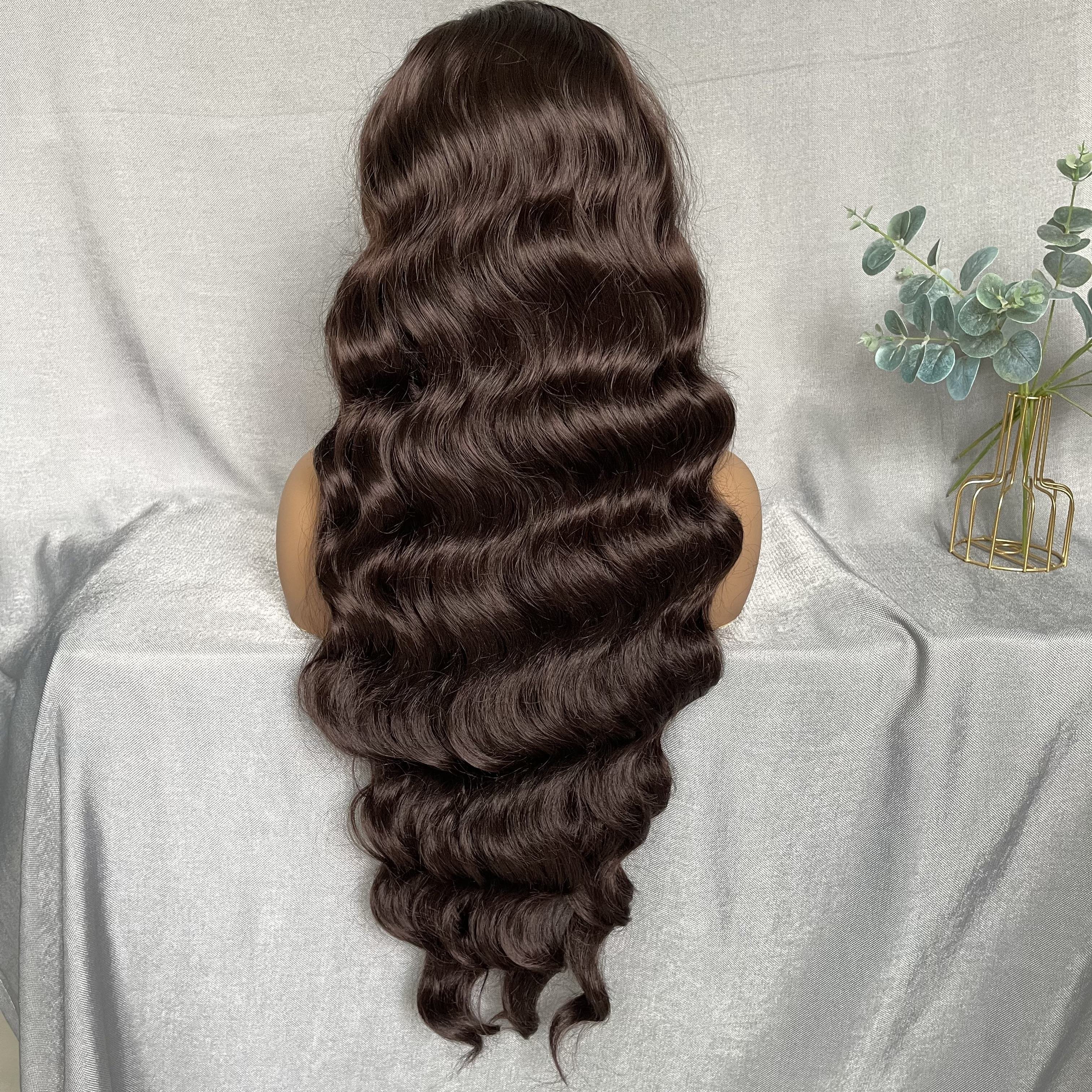 starhair Body Wave Synthetic Hair Ombre Colored Wigs With Middle Part Lace Natural Hair Wigs Fiber Wigs For Women Party