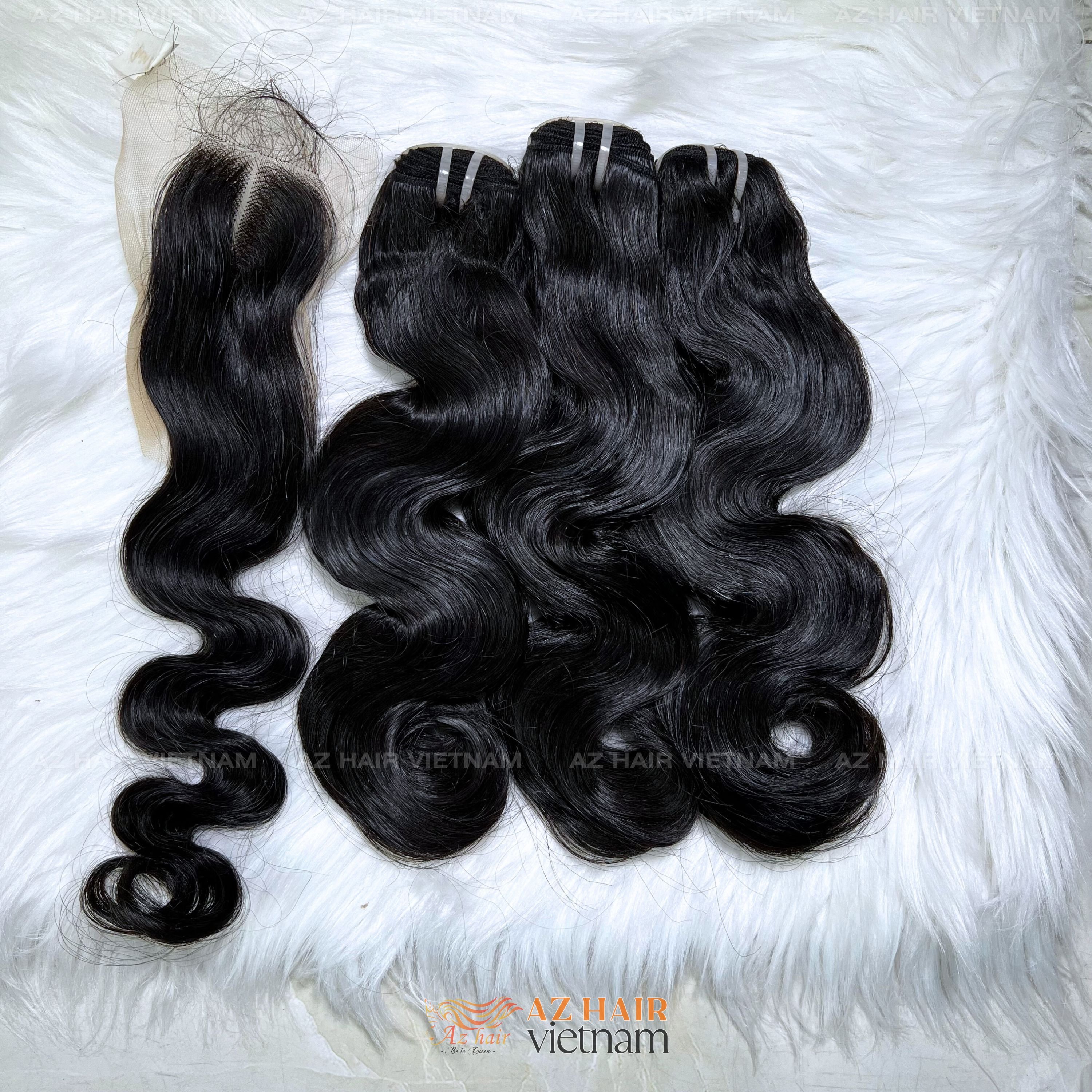 Raw Hair Bundles Body Wavy from Vietnamese 100% Human Hair Pure Raw Unprocessed Virgin Cuticle Aligned Hair