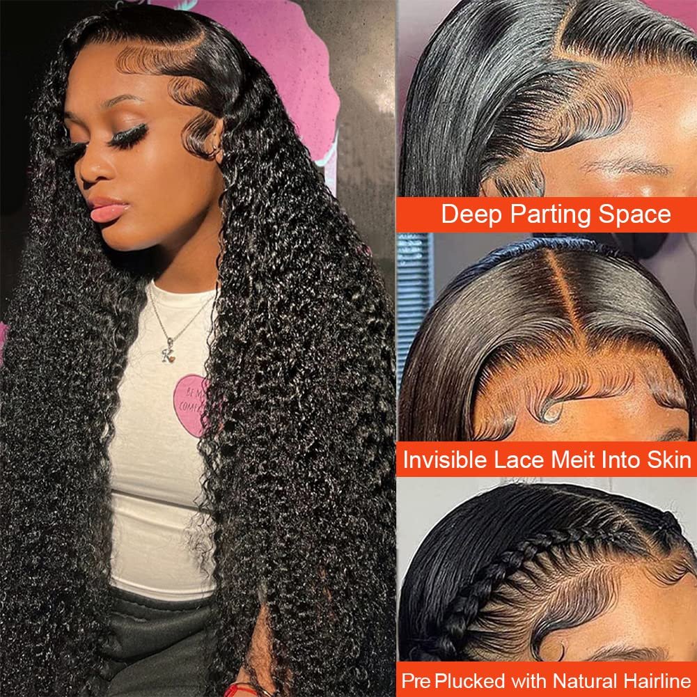 13X4 water wave wig Glueless hd lace wig Vendor Unprocessed Brazilian pre plucked real human hair wig