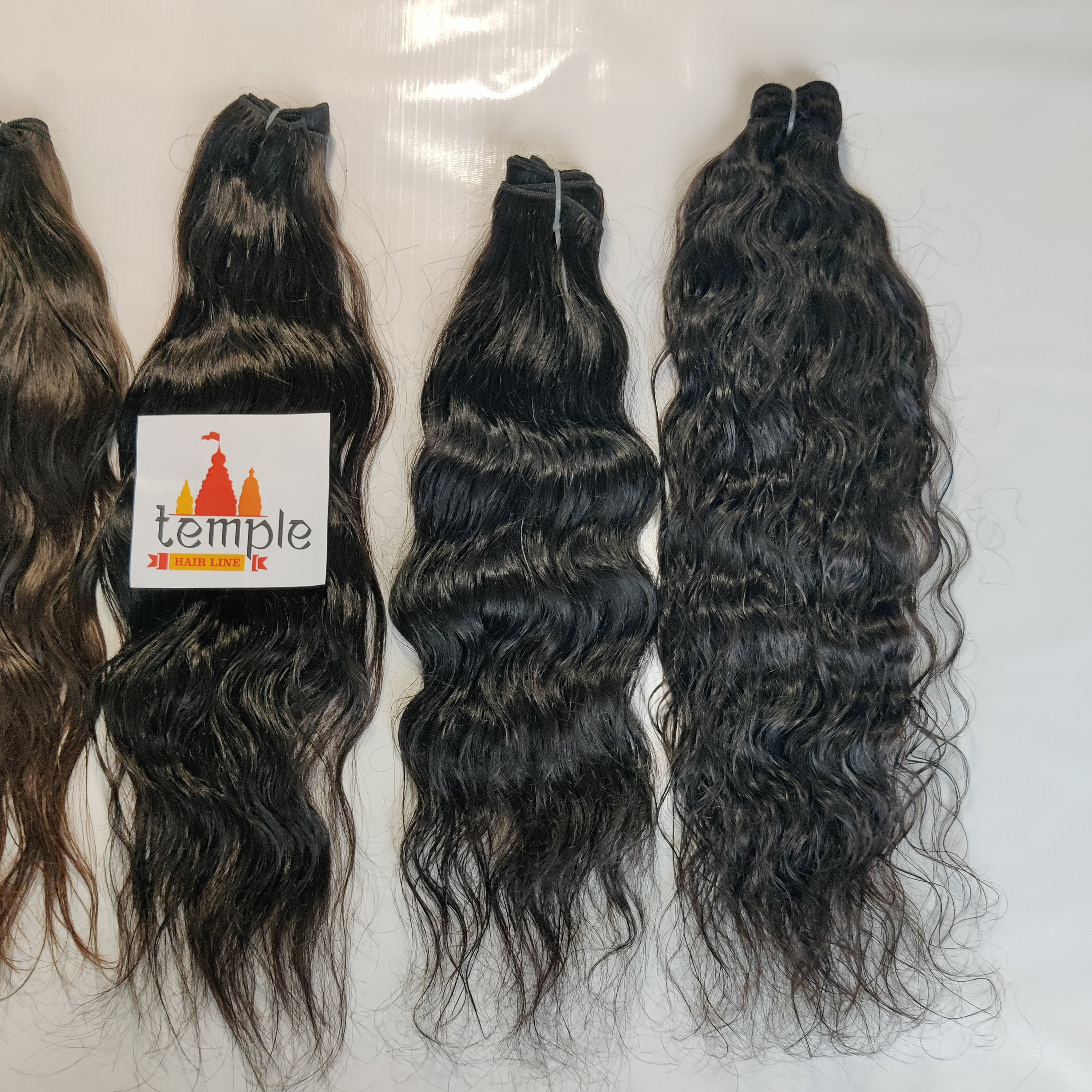 100% Raw peruvian wavy natural color hair black cuticle aligned wholesale unprocessed human hair