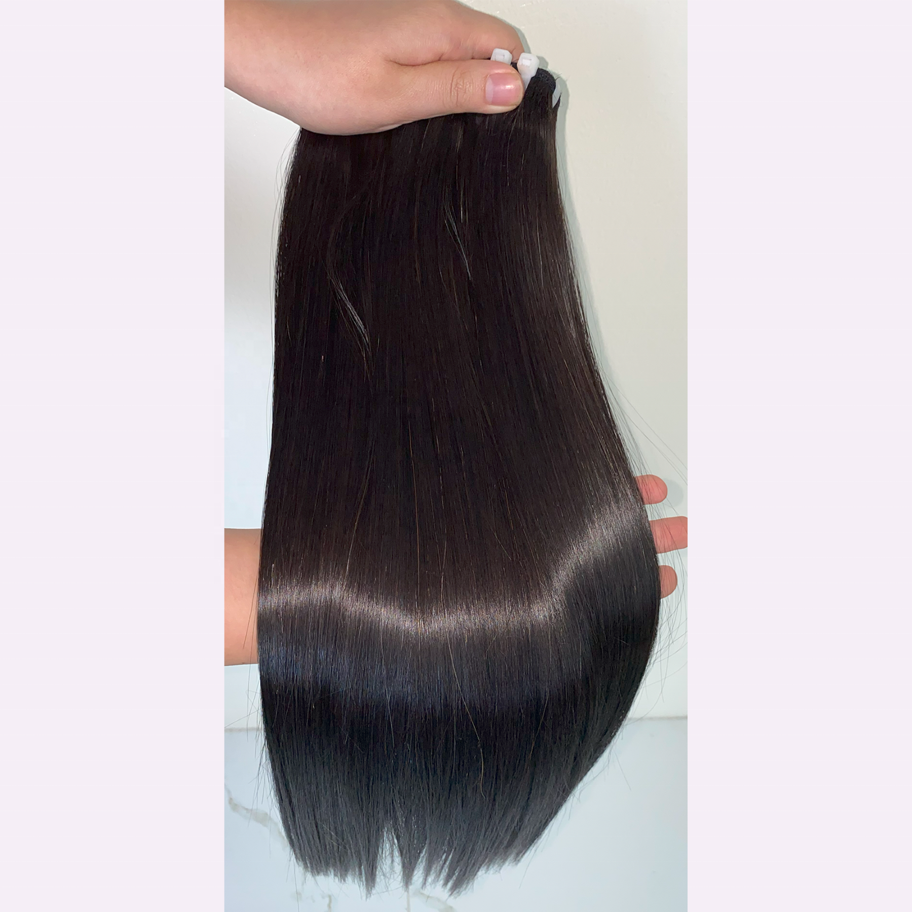 Raw Good Quality Vietnamese Hair Super Silky Bone Straight Raw Hair Extensions, Bundle Hair Vendors, Cuticle Aligned Virgin Hair