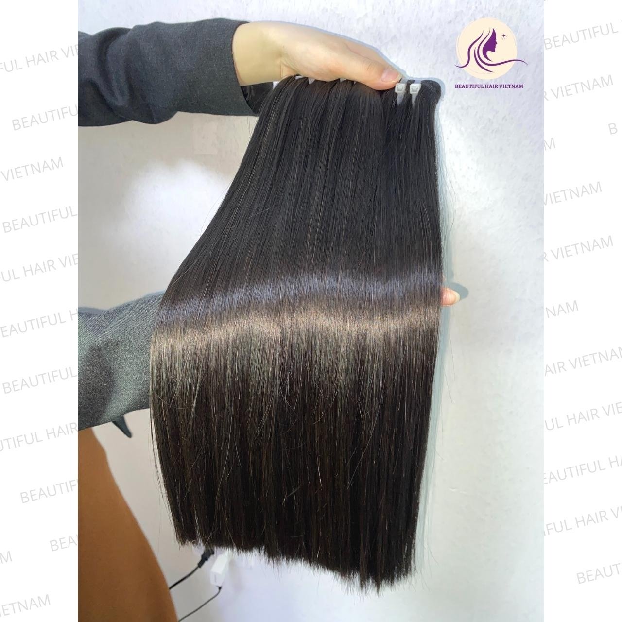 Raw Good Quality Vietnamese Hair Super Silky Bone Straight Raw Hair Extensions, Bundle Hair Vendors, Cuticle Aligned Virgin Hair
