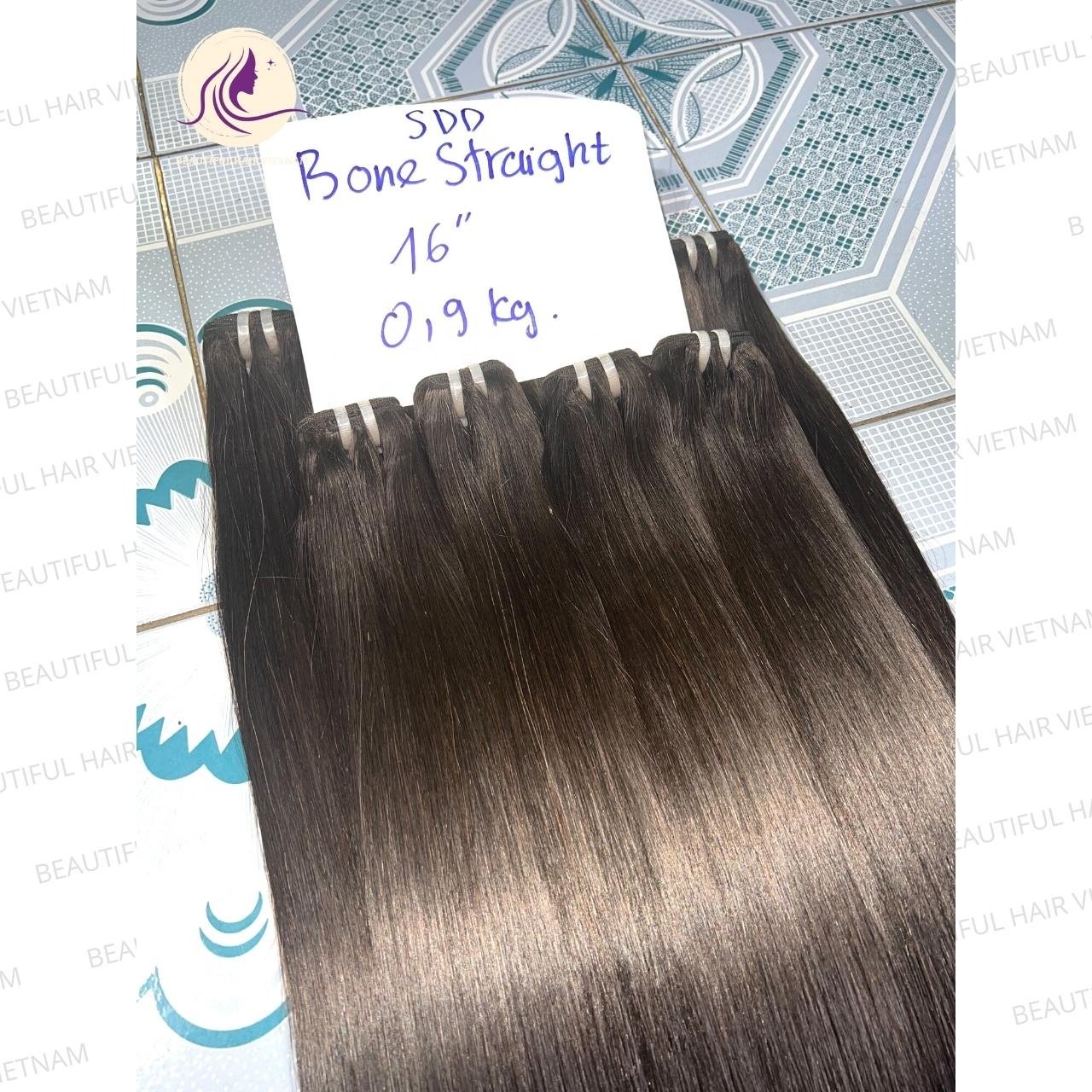 Raw Good Quality Vietnamese Hair Super Silky Bone Straight Raw Hair Extensions, Bundle Hair Vendors, Cuticle Aligned Virgin Hair