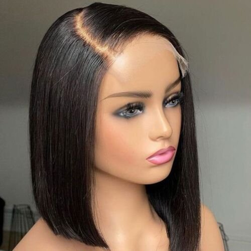 Short Bob Wig Human Hair 4x4 Straight Bob Wigs Human Hair For Black Women Pre Plucked Glueless Human Hair Wigs