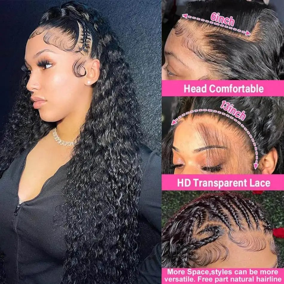 Drop Shipping 50inch Burmese Curly HD Full Lace Frontal wig Virgin 11A Cuticle Aligned human hair Burmese Curly Hair Wig