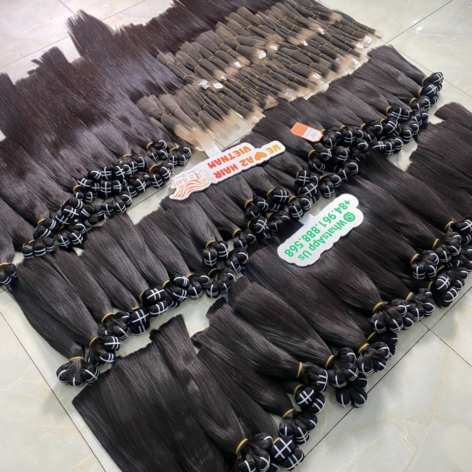 Wholesale Price Natural Color Human Hair Bundles Weft Hair Extensions From Vietnamese Hair Vendor Silky Smooth