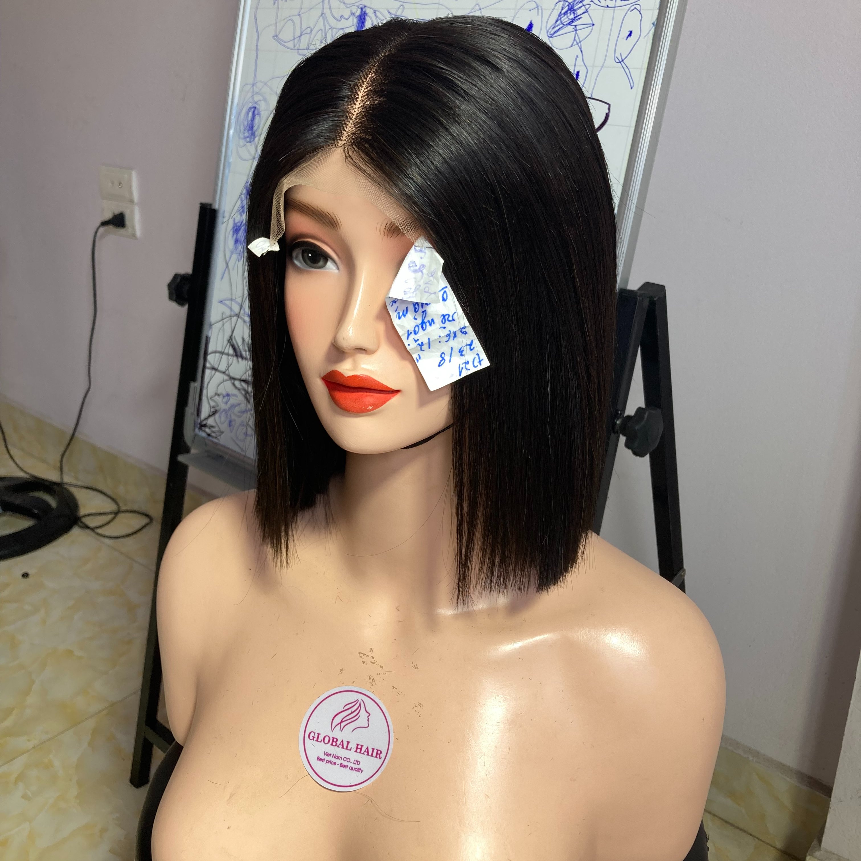 Cheap price Raw Virgin Natural Human Hair Bob Wig Lace Front Human Hair Wig Straight Short Bob Wigs For Black Women raw hair