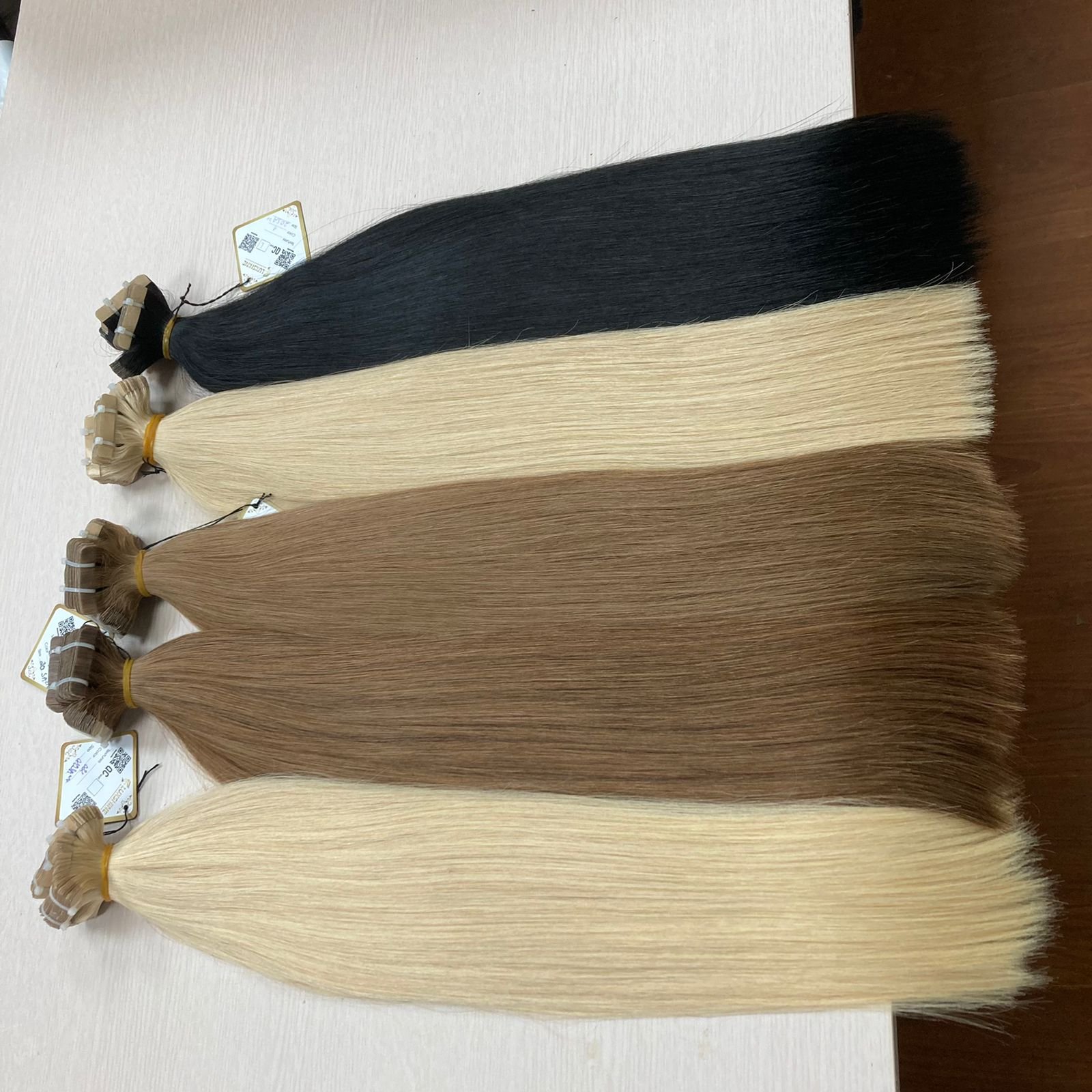 Top Grade Hair Tape Ins Hair Human Extensions Remy Hair Cuticle Aligned Virgin Luxury Quality