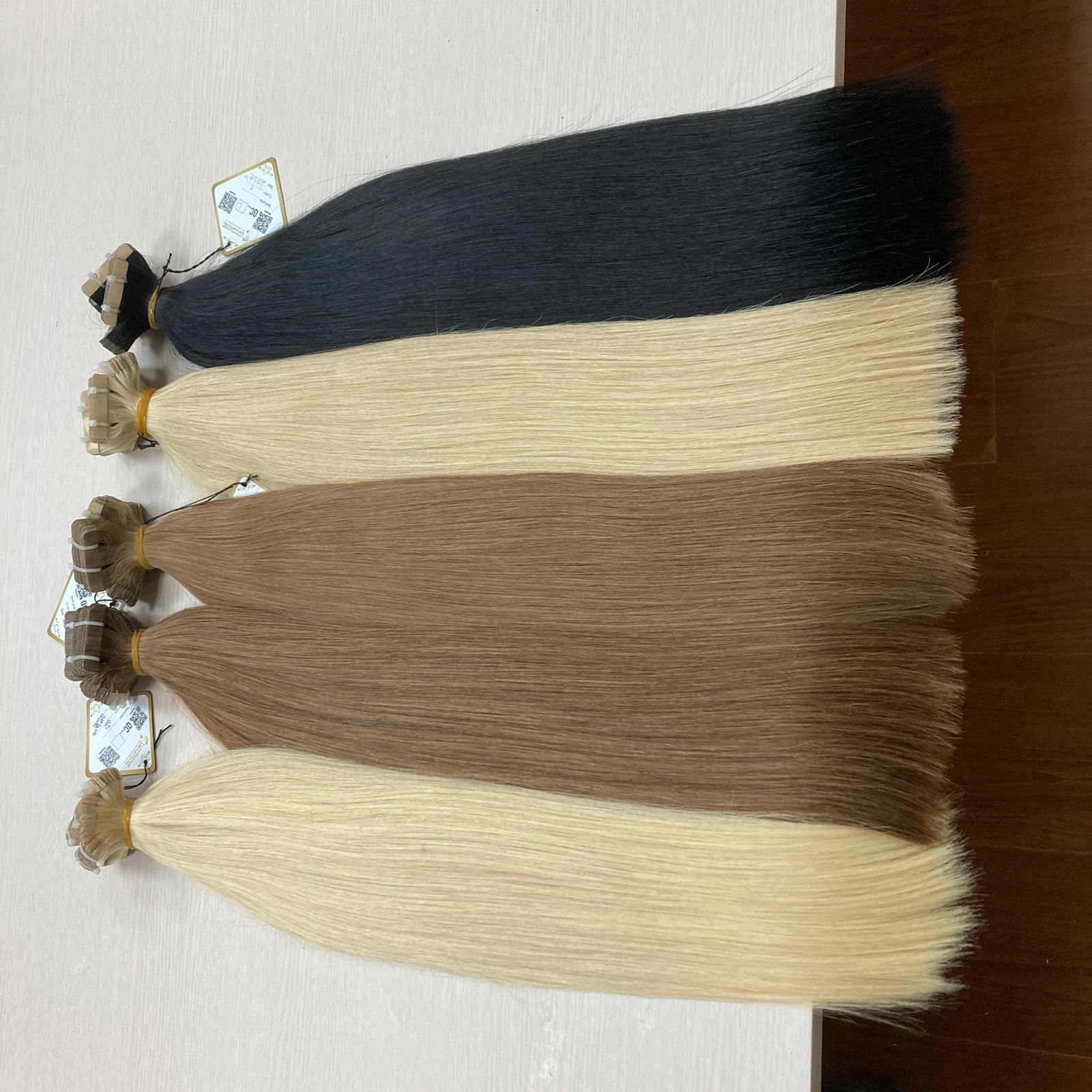 Top Grade Hair Tape Ins Hair Human Extensions Remy Hair Cuticle Aligned Virgin Luxury Quality